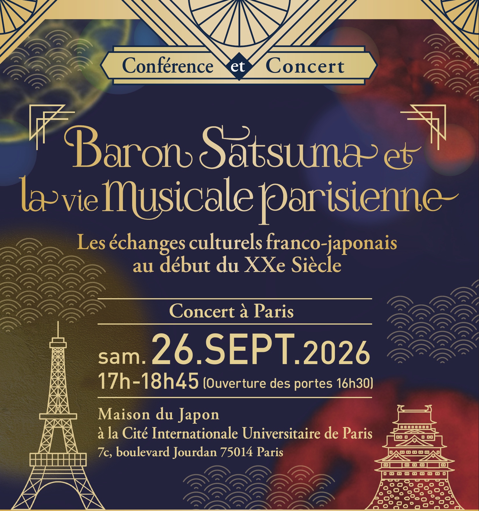 Baron Satsuma et la vie musicale parisienne2026年9月26日（土）17時～