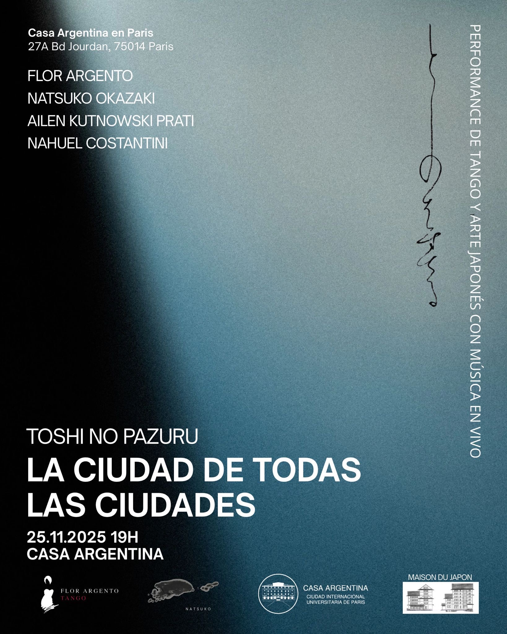 TOSHI NO PAZURULe mardi 25 novembre à 19h